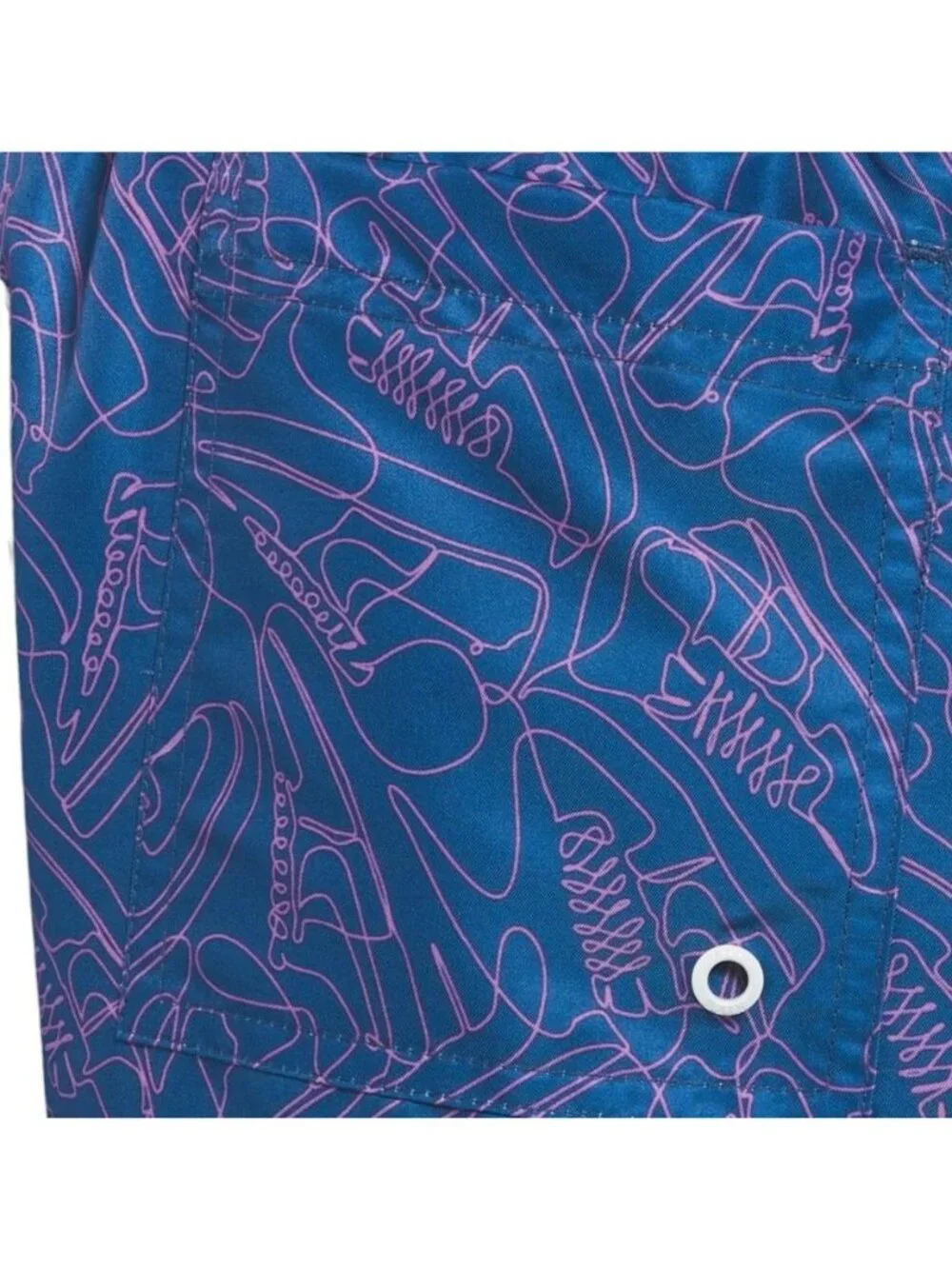 Nike Swim Blue Sneakers 7” Volley Shorts NESSE522-417 Men’s L New with‎ Tags